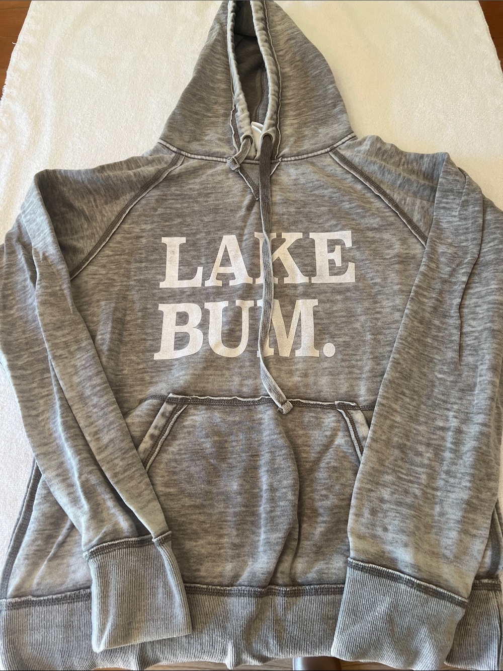 J. America Heather Gray Pullover Hoodie